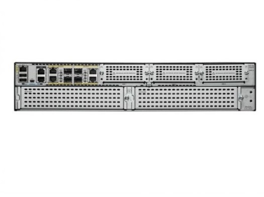 ISR4451-X/K9 Cisco ISR 4451 (4GE,3NIM,2SM,8G FLASH,4G DRAM), 1-2G System Throughput, 4 porty WAN/LAN, 4 porty SFP