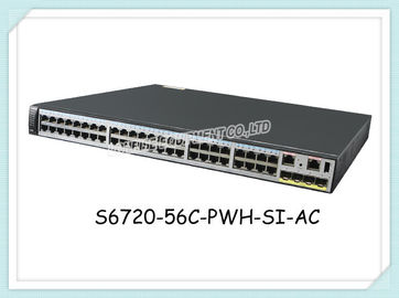 S6720-56C-PWH-SI-AC Przełącznik sieciowy Huawei 32 porty Gigabit 16x100M / 1 / 2,5 / 5 / 10G porty 4 10 Gig SFP + PoE ++