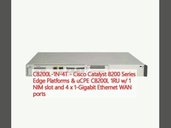C8200L-1N-4T - Cisco Catalyst 8200 Series Edge Platforms & uCPE C8200L 1RU z/ 1 gniazdem NIM i 4 portami WAN Ethernet 1 Gigabit