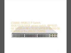 Przełącznik CE6866-48S8CQ-P, przełącznik dostępowy 10GE/25GE/50GE, 48*10/25 GE SFP28 lub 48 x 50 GE SFP56 8*40/100 GE QSFP28 lub 8 x 200 GE QSFP56