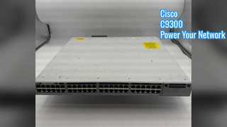 C9300-48P-E, przełącznik Cisco Catalyst 9300, 48x1G PoE+/modułowe łącza nadrzędne/Network Essentials