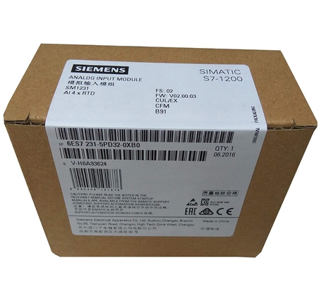 6ES7231-5PD32-0XB0 SIMATIC S7-1200 Moduł wejść analogowych SM 1231 RTD 4 x AI RTD Moduł PLC 6ES7 231-5PD32-0XB0