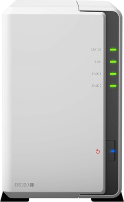 Synology 2 bay NAS DiskStation DS220j (bez dysku), 2-bay; 512MB DDR4