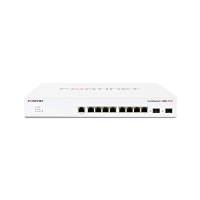FS-108E-POE Fortinet FortiSwitch serii 100 Layer 2 FortiGate kontroler przełącznika kompatybilny PoE+ przełącznik z 8 x GE RJ45