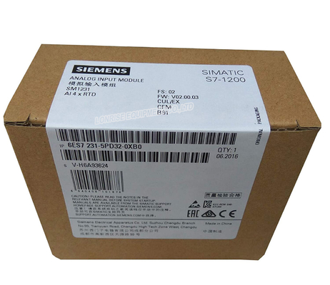 6ES7231-5PD32-0XB0 SIMATIC S7-1200 Moduł wejść analogowych SM 1231 RTD 4 x AI RTD Moduł PLC 6ES7 231-5PD32-0XB0