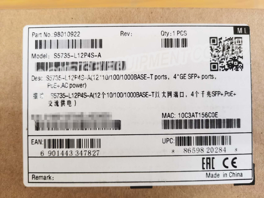 Huawei S5735-L12P4S-A 12-portowy gigabitowy przełącznik POE 4 GE SFP klasy korporacyjnej