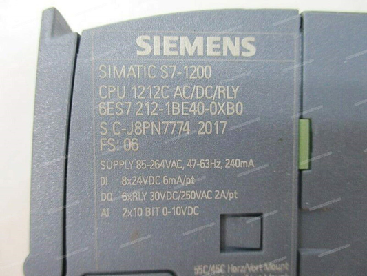 SIEMENS 6ES7212-1BE40-0XB0 PLC sterowanie przemysłowe oryginalny nowy S7-1200 6es7212-1be40-0xb0 moduł procesora