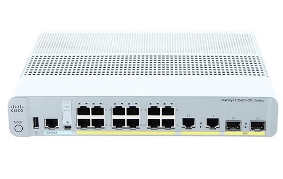 WS-C3560CX-12TC-S Catalyst 3560-CX 12-port Compact Switch Layer 3 - 12 X 10/100/1000 Ethernet Ports 2 SFP&amp;2GE Uplinks-