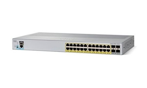 WS-C2960L-24PQ-LL Cisco Catalyst 2960L Switch 24 Port GigE PoE+ 4x10G SFP+ Lan Lite