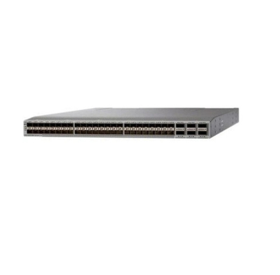 Przełącznik Ethernet optyczny N9K C93180YC FX3 z modułem światłowodowym to przełącznik 1RU o opóźnieniu mniejszym niż 1 mikrosekunda, który obsługuje szerokość pasma 3,6 Tbps i 1,2 bpp