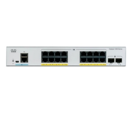 C1000-16T-2G-L Cisco Catalyst 1000 Switch 16x 10/100/1000 Ethernet Porty 2x 1G SFP Uplinks