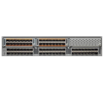 N5K-C5596T-FA - Cisco Nexus 5000 Series Switch Nexus 5596T Podwozie 2RU Z 2PS/4Fans 32x10GT/16xSFP+ Stałe porty N5K-C5596T-FA