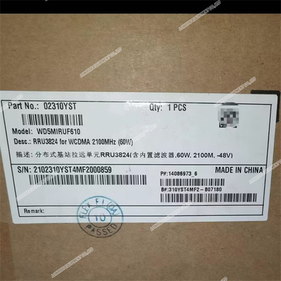 Rru3826 Wcdma 2100mhz (80w) 02310kkq Nadaje się do stacji bazowej telekomunikacyjnej gotowa do działania