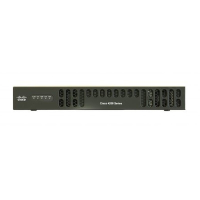 Cisco ISR 4221 SEC Bundle With SEC Lic 35Mbps 75Mbps System Throughput, 2 porty WAN/LAN