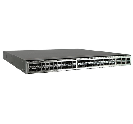 CE6863E-48S6CQ-F Huawei CloudEngine 6800 48*25G SFP28, 6*100G QSFP28, 2* zasilacz prądu przemiennego, wylot powietrza z boku portu