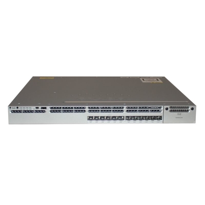 Cisco Switch WS-C3850-12S-SCatalyst 3850 serii 12 SFP Port Switch IP Base to nowej generacji układany przełącznik na poziomie przedsiębiorstwa, który jest zintegrowany z 12 portami SFP w zestawie funkcji IP base