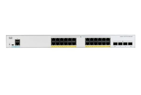 C1000-24P-4G-L Cisco Catalyst 1000 Series Switches 24x 10/100/1000 Ethernet Porty PoE+ I 195W Budżet PoE 4x 10G SFP+