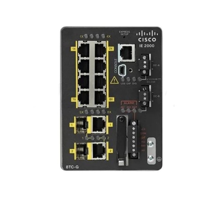 IE-2000-8TC-G-E - Przemysłowy Ethernet serii 2000 IE2000 z portami miedzianymi 8FE i 2GE Combo (Baza LAN) - 1588