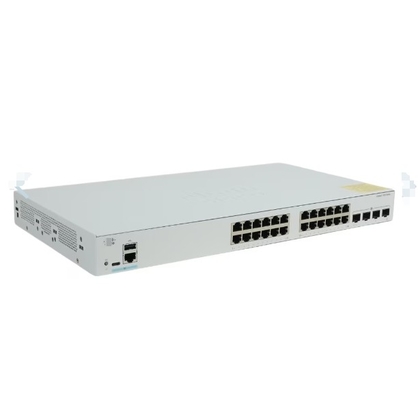 C1200-24T-4X Cisco C1200-24T-4X 24x 10/100/1000 portów z 195W budżetem zasilania, 4x10 Gigabit SFP, montaż rack