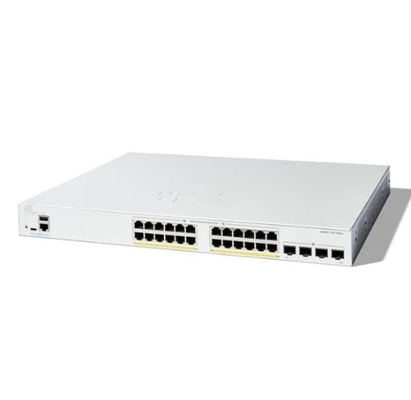 C1200-24T-4X Cisco C1200-24T-4X 24x 10/100/1000 portów z 195W budżetem zasilania, 4x10 Gigabit SFP, montaż rack