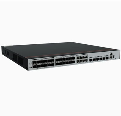 S5735-S24ST4XE-V2 24*GE Porty SFP 8 z których są podwójne 10/100/1000 lub SFP 4*10GE Porty SFP+ 2*12GE Stack porty bez modułu zasilania