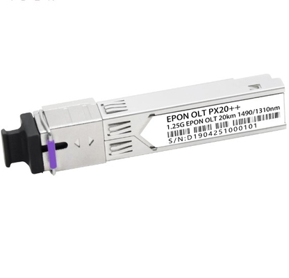 EPON OLT PX20+ 20km Tx 1490nm 1.25G Rx 1310nm 1.25G SFP Wykładnik przyjmujący SC/UPC