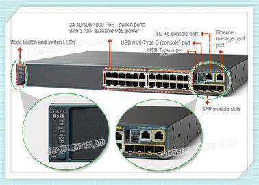 WS-C2960X-24PS-L Cisco Ethernet Switch Gigabit 24 Port 512mb Z 370 Watt Poe