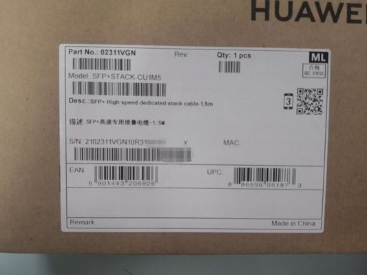 SFP+STACK-CU1M5  	 02311VGN
Huawei 10G SFP + SFP+ Wysokiej Prędkości Dedykowany Kabel Stosowy - 1.5m