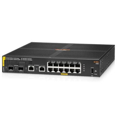 JL679A, przełącznik Aruba 6100, 12xGE PoE/2xSFP+/139W PoE