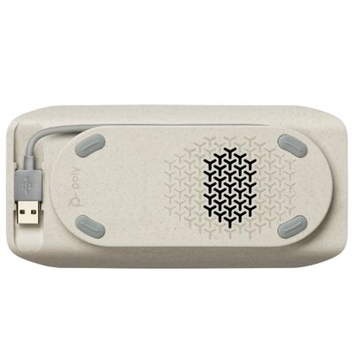 HP Poly Sync 10-M – Zestaw głośnomówiący – przewodowy – USB-A, USB-C – srebrny – Certyfikat dla Microsoft Teams