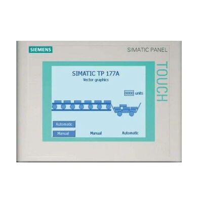 Panel dotykowy Siemens SIMATIC HMI TP177A z 5,7-calowym wyświetlaczem STN Komunikacja MPI/PROFIBUS DP i przednia ochrona IP65