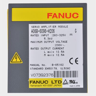 FANUC A06B-6096-H206 Moduł wzmacniacza serwo dwukołowego z interfejsem FSSB i 5,3 kW mocy dla systemów CNC