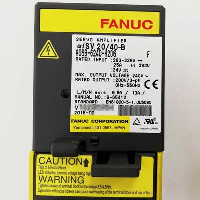 FANUC A06B-6240-H206 Serwowzmacniacz Dwuosiowy AiSV 20/40-B Oryginał