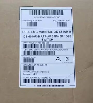 Przełącznik SAN Brocade BR-6510-24-16G-R 24-portowy 16G Fibre Channel, 408 Gb/s, montowany w szafie 1U