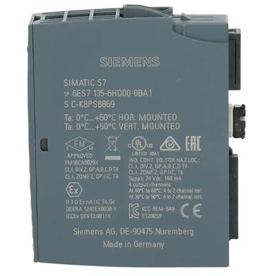Moduł wyjść analogowych Siemens 6ES7135-6HD00-0BA1 SIMATIC ET 200SP AQ 4xU/I ST