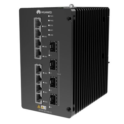 Przełącznik przemysłowy warstwy 3 Huawei CloudEngine S5735I-S8T4XN-V2 | Przełącznik Ethernet 8×GE RJ45 + 4×10GE SFP+ zarządzany na szynę DIN