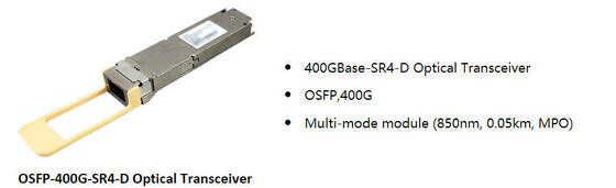 Huawei QSFP-DD-400G-SR4  QSFP-DD 400GBase-SR4  Optyczny Transceiver, MMF, 850nm, 0.05km, MPO, APC