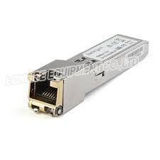GLC - TE 1000BASE - T Moduł nadajnika SFP obsługuje długości łącza do 100 m przez połączenie miedziane za pośrednictwem złącza RJ-45