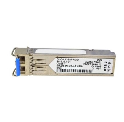 GLC-LX-SM-RGD Kompatybilny z TAA Kompatybilny z 1000Base-LX SFP Transceiver (SMF 1310nm 10km DOM Rugged LC)