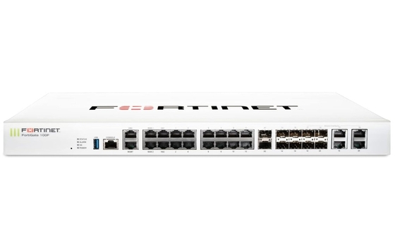 FG-100F Fortigate 100F FG-100F 22x GE RJ45 Porty 4 SFP Porty 2x 10 GE SFP+ FortiLinks Podwójne źródła zasilania