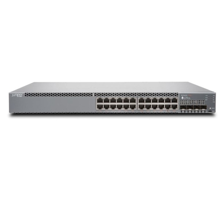 EX3400-24P EX3400 24-port 10/100/1000BaseT PoE+ 4 X 1/10G SFP/SFP+ 2 X 40G QSFP+ Redundant Fans Front-To-Back Airflow