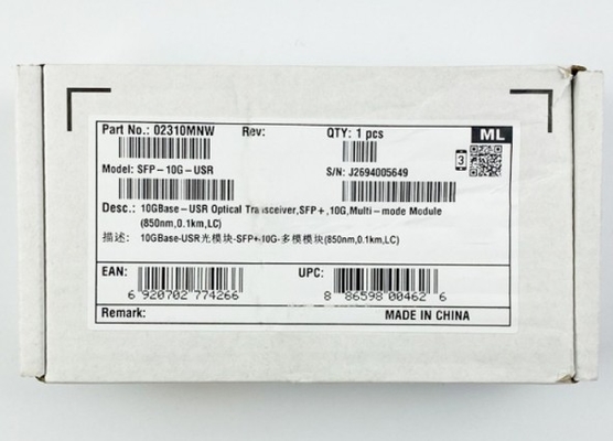 SFP-10G-USR Huawei Optical Transceiver SFP-10G-USR Optical Transceiver SFP+ 10G Multi-Mode Module ((850nm 0.1km LC