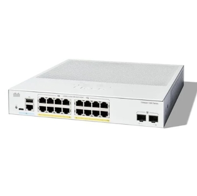 Cisco C1200-16P-2G - Cisco Switches 16x 10/100/1000 Porty PoE+ z budżetem zasilania 120W, 2x Gigabit SFP, montaż rack