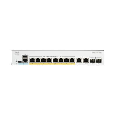 8-portowy przełącznik Gigabit Ethernet Cisco C1200-8T-E-2G Catalyst 1200 z 2 łączami SFP