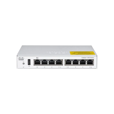 8-portowy gigabitowy zarządzalny przełącznik Cisco C1200-8T-D Catalyst 1200 do sieci małych firm