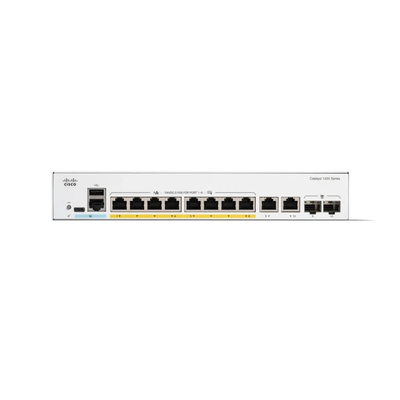 Przełącznik Cisco C1200-8FP-2G 8-portowy Gigabit PoE+ Smart z 2G Combo Uplinks