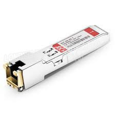 GLC - TE 1000BASE - T Moduł nadajnika SFP obsługuje długości łącza do 100 m przez połączenie miedziane za pośrednictwem złącza RJ-45